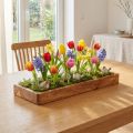 Rectangular wooden tray made of oiled acacia wood, 40x15x4cm | Floristik24.ie