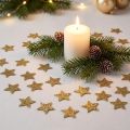 Mini glitter star gold 2.5cm 96 pcs | Floristik24.ie