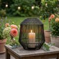 Black Decorative Lantern Wire Basket Modern style Ø24cm H28cm | Floristik24.ie