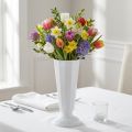 Setting vase “Szwed” white Ø13cm - 20cm, 1pc | Floristik24.ie