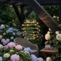 Solar garden light green 22cm with 25LEDs warm white | Floristik24.ie