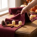 Felt wool ribbon, dark red, 15cm x 5m, for decoration and crafting | Floristik24.ie