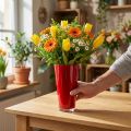 Vase “Fizzy” Ø13.5cm H20cm Red 1 pc | Floristik24.ie