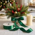 Gift and decoration ribbon 40mm x 50m dark green | Floristik24.ie