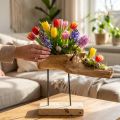 Root bowl on the stand natural H38cm | Floristik24.ie
