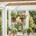 Decorative tray with hooks gray Ø44.5cm | Floristik24.ie