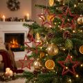 Decoration Stars Red Glitter Small Christmas Stars 4.5cm 120 pcs | Floristik24.ie