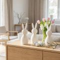 Decorative rabbit figurine with a folded look for modern interior design, living room or office, 13cm, 3 pieces | Floristik24.ie