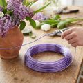 Aluminum wire 2mm 100g lavender | Floristik24.ie
