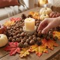 Acorns for decoration, autumn decoration, natural autumn fruits Ø1.5 – 2.5cm L1.5 – 3cm 300g | Floristik24.ie