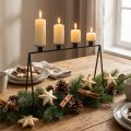 Candlestick Black Candlestick Advent wreath L38cm H31cm | Floristik24.ie