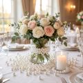Decorative white beads, Ø8mm, 250 pieces | Floristik24.ie