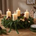 Velvet ribbon gift ribbon decorative ribbon green W10mm 20m | Floristik24.ie