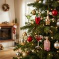 Mini cocktail decorations for hanging on the Christmas tree, 14cm, 6 pieces | Floristik24.ie