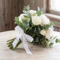 Velvet ribbon white decorative ribbon gift ribbon white 10mm 20m | Floristik24.ie