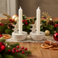 Ceramic Star Candle Holders, Christmas Decoration, 11cm, 2 Pieces | Floristik24.ie