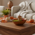 Round metal bowl with rust-effect textured surface, 20cm | Floristik24.ie