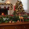 Candlestick Christmas tree green metal decoration 28cm | Floristik24.ie