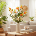 Artificial Gloriosa orange flower with long stems for vases 80cm 3pcs | Floristik24.ie