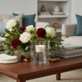Glass lantern with raised tea light holder 11cm | Floristik24.ie