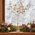 Bean Blossom Branch Metallic Artificial Plant Christmas 80cm 3pcs | Floristik24.ie