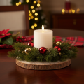 LED pillar candle, flickering, with timer, Ø7cm, 12cm | Floristik24.ie