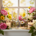 Glass cylinder vase, transparent, versatile, 10cm, 3 pieces | Floristik24.ie