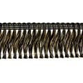 Floristik24 Fringe border fringe hair fringes black gold 4cm L25m