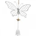Floristik24 Spring decoration, metal butterflies, Easter, decoration pendant butterfly 2pcs