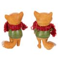 Decorative fox with scarf and
