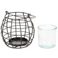 Garden lantern black metal