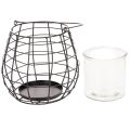Garden lantern with glass