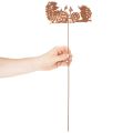Garden stake hedgehog motif rust decoration for summer and autumn 53cm | Floristik24.ie