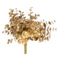 Floristik24 Artificial eucalyptus plant, gold-colored decorative branch for table decoration, 24cm