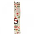 Floristik24 Gift ribbon Merry Christmas penguins Christmas ribbon 25mm 8m