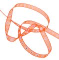 Floristik24 Gift ribbon orange with blossom 10mm 20m