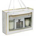 Floristik24 Gift set room fragrance scented candles in a glass vanilla scent