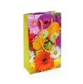 Floristik24 Gift bag with flowers 12cm x19cm 1pc