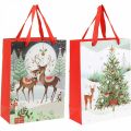 Floristik24 Gift bags Christmas gift bag deer 24×18cm 2pcs
