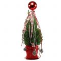 Floristik24 Check ribbon with deer head red 25mm 20m