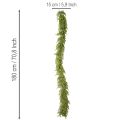 Artificial cypress garland with cones, 180 cm, for table and door | Floristik24.ie