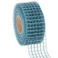 Floristik24 Decorative ribbon, grid ribbon, 4.5 cm wide, blue, for craft projects, 10 m