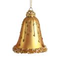 Floristik24 Glass bell Christmas tree decoration Christmas bell 8.5cm 2pcs