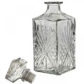Floristik24 Glass carafe, glass bottle with stopper, carafe glass H24cm