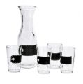 Floristik24 Glass carafe H27cm with 4 glasses H11cm