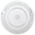 Glass plate on foot Flat glass bowl with pattern Clear Ø25cm | Floristik24.ie