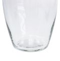 Floristik24 Glass vase Hood clear Ø13.5cm H19.5cm