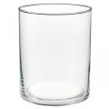 Floristik24 Glass vase Ø12cm H15cm