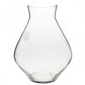 Floristik24 Flower vase glass bulbous glass vase clear decorative vase Ø20cm H25cm