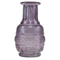 Floristik24 Glass vases mini vases light purple purple retro style H13cm 2pcs